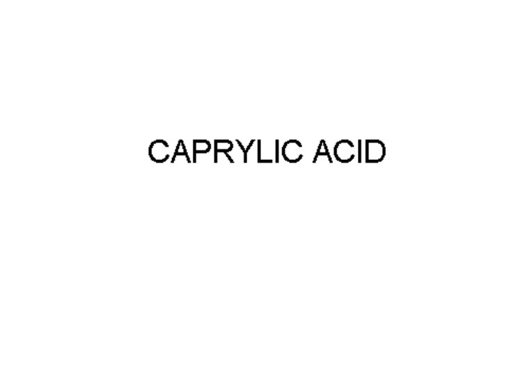 Caprylic Acid